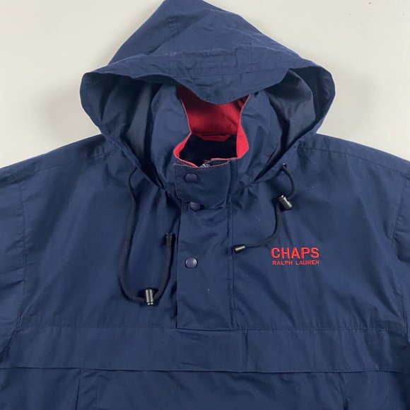 Vintage Chaps Ralph Lauren Lightweight Anorak Jacket Mens Medium Windbreaker - Picture 3 of 15